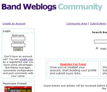 Band Weblogs