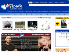 myspace in lingua italiana