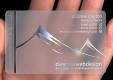 L'evoluzione del business card, pvc e metallo