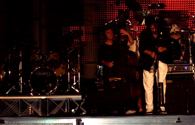 Pino daniele prove Vaimò 2008 piazza plebiscito - James Senese e Rino Zurzolo