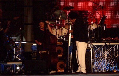 Pino daniele prove Vaimò 2008 piazza plebiscito - James Senese prova l'assolo