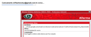 gmail-virus Attacco Virus negli account Gmail