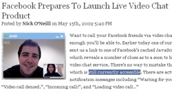 videochat-facebook Video Chat in Facebook