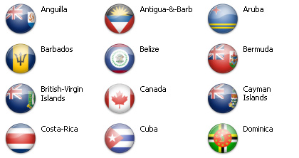 Bandiere dal mondo - Caraibi e Nord America 1