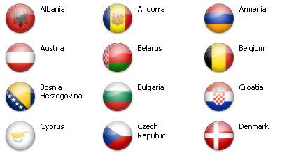 Bandiere dal mondo - Europa 51 icone 1