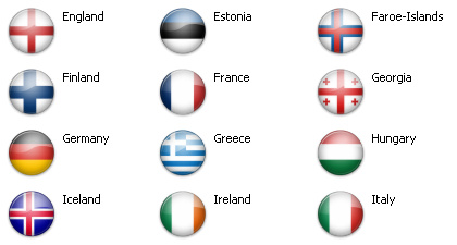 Bandiere dal mondo - Europa 51 icone 2