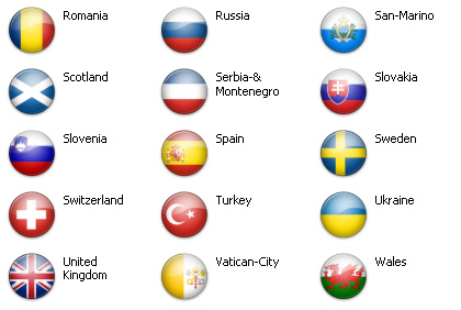 Bandiere dal mondo - Europa 51 icone 4