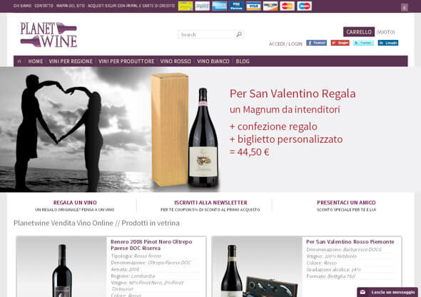 Vendita vino | enoteca online dei migliori vini italiani - Planet Wine