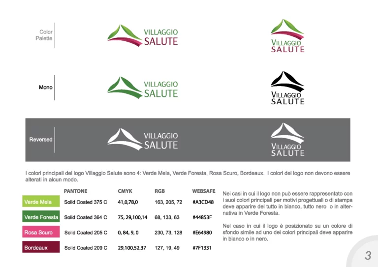 Villaggio Salute Logo Design Style Guide